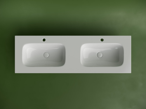 Раковина из сантехнического фарфора Ceramica Nova GRACE CN7022 140х50 накладная цвет белый - фото 3